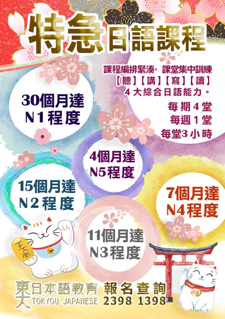 特急日文課程